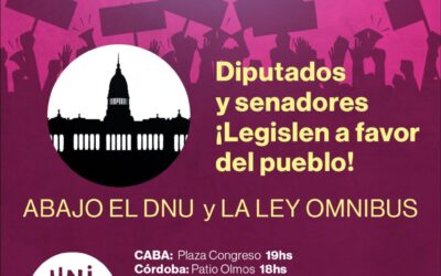 10 de enero: Cacerolazo Cultural Nacional